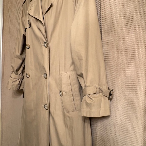 London Fog Raincoat Trench Winter Coat Tan Women's 6 - Picture 4 of 15